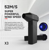 Bilstøvsuger | SUPER POWER TURBO FAN® – Ultra Kraftig - Brushless - Genopladelig - DELUXECOVERS.DK