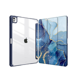 iPad Pro 11 (2024) | iPad Pro 11" (2024/2025) - DeLX™ Marble Cover - Azure Sapphire - DELUXECOVERS.DK