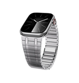 Apple Watch 42-49mm | Apple Watch (42/44/SE/45/46/49mm) - L'Empiri™ Phantom Magnetic Stålrem - Sølv - DELUXECOVERS.DK