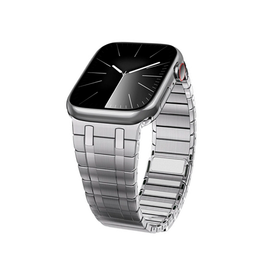 Apple Watch 42-49mm | Apple Watch (42/44/SE/45/46/49mm) - L'Empiri™ Phantom Magnetic Stålrem - Sølv - DELUXECOVERS.DK