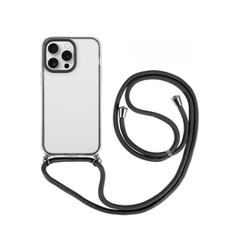 iPhone 14 Pro Max | iPhone 14 Pro Max - Deluxe™ Silikone Cover M. Strop - Sort - DELUXECOVERS.DK