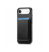 iPhone 17 Air | iPhone 17 Air - Valora™ MagSafe Cover med Aftagelig Kortholder - Retro Sort - DELUXECOVERS.DK