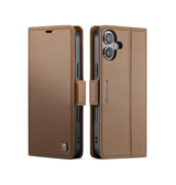iPhone 17 | iPhone 17 - CaseMe™ Neo Læder Cover / Pung - Brun - DELUXECOVERS.DK