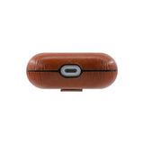 Airpods Pro 2 | AirPods Pro (1/2 Gen) | Reallike™ Læder Beskyttelse Cover - Lysebrun - DELUXECOVERS.DK
