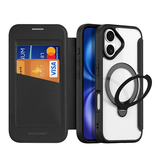 iPhone 17 | iPhone 17 - DUX DUCIS® MagSafe Flip Cover - Kortholder - Sort - DELUXECOVERS.DK