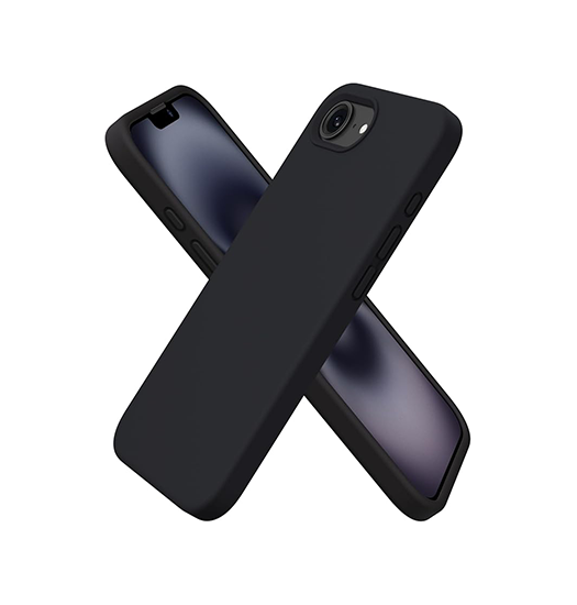 iPhone 17e / 16e | iPhone 17e / 16e - Deluxe™ Soft Touch Silikone Cover - Sort - DELUXECOVERS.DK