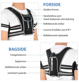 Universal Løbeudstyr | Refleks løbevest med mobilholder - Universal - DELUXECOVERS.DK