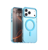 iPhone 17 Pro Max | iPhone 17 Pro Max - DeLX™ Frosted Cover m. MagSafe - Blå - DELUXECOVERS.DK