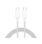 Kabel USB-C til USB-C | USB-C til USB-C | Fast-Charge Kabel – Hvid – 1m (100W) - DELUXECOVERS.DK