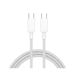 Kabel USB-C til USB-C | USB-C til USB-C | Fast-Charge Kabel – Hvid – 1m (100W) - DELUXECOVERS.DK