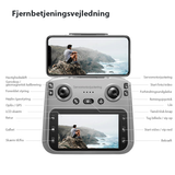 Drönare | Professionell Drönare V.2.0 - 4K Dubbelkamera - Borstlös - GPS - Svart - DELUXECOVERS.SE