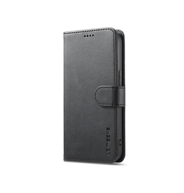 iPhone 17e / 16e | iPhone 17e / 16e - LC.IMEEKE™ Læder Cover M. Kortholder - Sort - DELUXECOVERS.DK