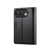 iPhoneDuo | iPhone Duo – CaseMe™ Neo Læder Cover / Pung - Sort - DELUXECOVERS.DK