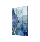 iPad 10.9" (2022) | iPad 11" (2025) / iPad 10.9" (2022) - DeLX™ Marble Cover - Azure Sapphire - DELUXECOVERS.DK