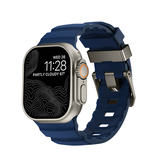 Apple Watch 42-49mm | Apple Watch (42/44/SE/45/46/49mm) - Wild Buckle™ Silikonerem - Navy - DELUXECOVERS.DK