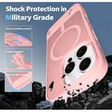 iPhone 16 Pro Max - Frostat MagSafe-skal med ställ - Rosa
