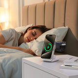 3-i-1 & Multi-Ladestationer | <X>Magcold™ 3-i-1 Ladestation til Mobil, iWatch, AirPods - 45W! - MagSafe - Hvid - DELUXECOVERS.DK