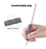 Apple Pencil Tilbehør | Stylus Pen Grip - 3-pakke - Hvid/Grå/Sort - Apple Pencil - DELUXECOVERS.DK