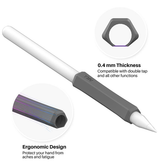 Apple Pencil Tilbehør | Stylus Pen Grip - 3-pakke - Hvid/Grå/Sort - Apple Pencil - DELUXECOVERS.DK