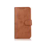iPhone 12 | iPhone 12 - Vintage 2-i-1 Læder Etui M. Aftageligt Cover - Brun - DELUXECOVERS.DK