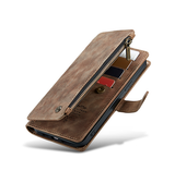 iPhone 15 Plus | iPhone 15 Plus - CaseMe™ Multifunktionel Læder Etui / Pung - Brun - DELUXECOVERS.DK