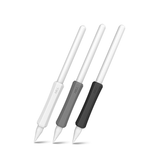 Apple Pencil Tilbehør | Stylus Pen Grip - 3-pakke - Hvid/Grå/Sort - Apple Pencil - DELUXECOVERS.DK