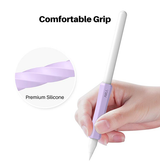 Apple Pencil Tilbehør | Stylus Pen Grip - 3-pakke - Hvid/Lilla/Pink - Apple Pencil - DELUXECOVERS.DK