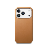 iPhone 17 Pro Max | iPhone 17 Pro Max - DeLX® Læder Cover - MagSafe Kompatibel - Brun - DELUXECOVERS.DK