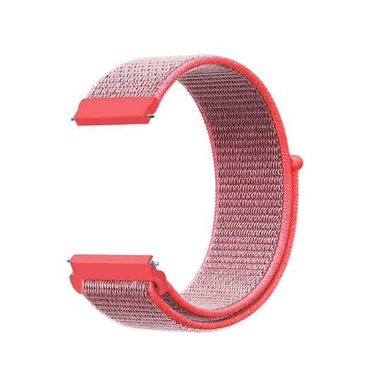 Urremme 22mm | 22mm - L'Empiri™ Nylon Velcro Rem - Rød - DELUXECOVERS.DK