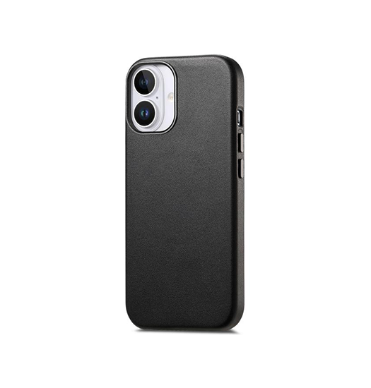 iPhone 17 | iPhone 17 - DeLX® Læder Cover - MagSafe Kompatibel - Sort - DELUXECOVERS.DK