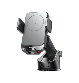 Mobilholder Trådløs (QI) | JOYROOM™ - Trådløs Mobilholder – 15W Hurtig Opladning - Sort - DELUXECOVERS.DK