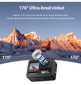 Action Kamera | ACTION-5K Action Kamera - SONY 386-sensor - 60 FPS - DELUXECOVERS.DK