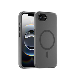 iPhone 17e / 16e | iPhone 17e / 16e - DeLX™ Translucent MagSafe Silikone Cover - Sort - DELUXECOVERS.DK