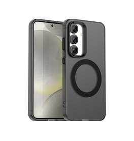 Samsung Galaxy S25 Plus | Samsung Galaxy S25 Plus - DeLX™ Translucent MagSafe Silikone Cover - Sort - DELUXECOVERS.DK