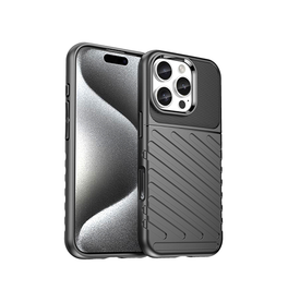iPhone 16 Pro Max | iPhone 16 Pro Max - Thunderbolt Silikone Cover - Sort - DELUXECOVERS.DK