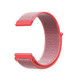 Samsung Galaxy Watch 4 | Samsung Galaxy Watch 4 - L'Empiri™ Nylon Velcro Rem - Rød - DELUXECOVERS.DK
