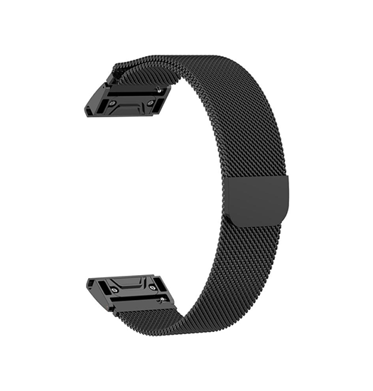 QUICKFIT | Garmin QuickFit 26mm - L'Empiri™ Milanese Loop / Rem - Sort - DELUXECOVERS.DK