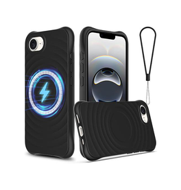 iPhone 17e / 16e | iPhone 17e / 16e - DeLX™ Wave Silikone Cover - MagSafe kompatibel - Sort - DELUXECOVERS.DK