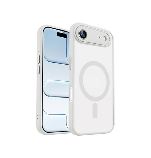 iPhone 17 Air | iPhone 17 Air - XDCASE™ Frostet M. MagSafe Cover - Hvid - DELUXECOVERS.DK