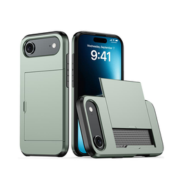 iPhone 17 Air | iPhone 17 Air - Deluxe™ Håndværker Cover M. Kortholder - Army - DELUXECOVERS.DK