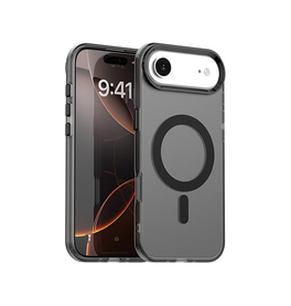 iPhone 17 Air | iPhone 17 Air - DeLX™ Frosted Cover m. MagSafe - Sort/Grå - DELUXECOVERS.DK