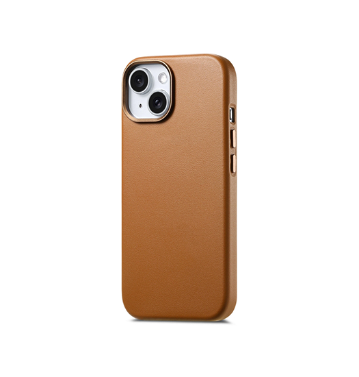 iPhone 13 | iPhone 13 - DeLX® Læder Cover - MagSafe Kompatibel - Brun - DELUXECOVERS.DK