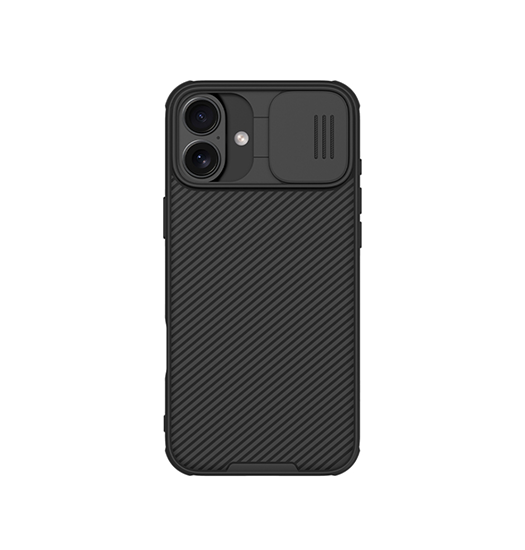 iPhone 16 Plus | iPhone 16 Plus - NILLKIN® Cam-Slide Håndværker Cover - Sort - DELUXECOVERS.DK