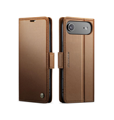 iPhone 17 Air | iPhone 17 Air - CaseMe™ Neo Læder Cover / Pung - Brun - DELUXECOVERS.DK