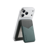 Mobil kortholder | <X>ESEBLE™ - RFID Læder Kortholder til iPhone - M. MagSafe - Mørkegrøn - DELUXECOVERS.DK