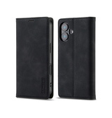 iPhone 16 Plus | iPhone 16 Plus - LC.IMEEKE™ Læder Cover M. Kortholder - Sort - DELUXECOVERS.DK
