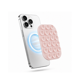 Mobilholder (Sugekop) | Silikone Sugekop Mobilholder MagSafe - Magnetisk - Pink - DELUXECOVERS.DK