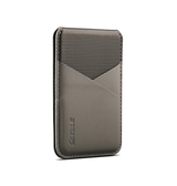 Mobil kortholder | <X>ESEBLE™ - RFID Læder Kortholder til iPhone - M. MagSafe - Mørkegrå - DELUXECOVERS.DK