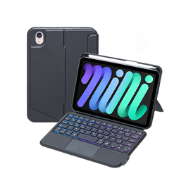 iPad Mini 6 | iPad Mini 6/7 (2021/2024) - TIMBRE™ Tastatur-cover - Bluetooth – EU layout - Sort - DELUXECOVERS.DK