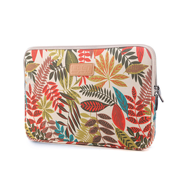 Universal Tablet Sleeve | LISEN™ Floret Sleeve | Tablet - Maks 32 x 24,5cm - Beige - DELUXECOVERS.DK